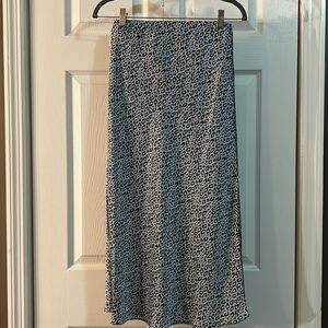 Francesca’s Leopard Print Slip Skirt